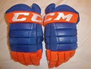  CCM HG97XP Pro Stock Hockey Gloves 14" Islanders AHL NHL #3 Used