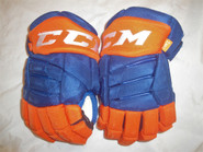 CCM HGJS JetSpeed Pro Stock Hockey Gloves 13" Islanders AHL NHL #25 used