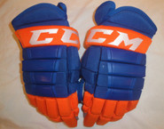 CCM HG97XP Pro Stock Hockey Gloves 14" Islanders AHL NHL #50 used