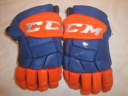 CCM HGQLXP Pro Stock Hockey Gloves 13" Islanders AHL NHL #11 Used