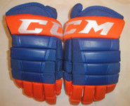 CCM HG97XP Pro Stock Hockey Gloves 14" Islanders AHL NHL #43 used