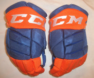 CCM HGJS JetSpeed Pro Stock Hockey Gloves 14" Used Sound Tigers #33