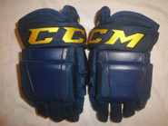  CCM HG97 Pro Stock Hockey Gloves 15" St. Louis Blues Angello Game Used NHL