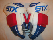 STX Surgeon 500 Pro Stock  Hockey Gloves 14" NY Rangers MILLER NHL USED 4 NYR