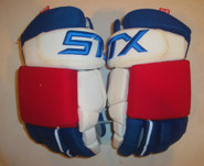 STX Stallion HPR  Pro Stock Custom Hockey Gloves 14" NY Rangers GRABNER NHL USED