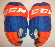CCM HGTKXP Pro Stock Hockey Gloves 14" Islanders NHL AHL #10 used