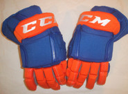 CCM HG12 Pro Stock Hockey Gloves 15" Islanders NHL AHL Used (2)
