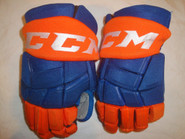 CCM HGQLXP Pro Stock Hockey Gloves 14" Islanders AHL NHL #28 used
