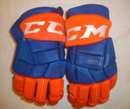 CCM HGQLXP Pro Stock Hockey Gloves 15" Islanders AHL NHL #18 Used
