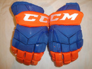 CCM HGQLXP Pro Stock Hockey Gloves 13" Islanders NHL AHL Used #45