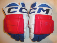 CCM HG97 Pro Stock Custom Hockey Gloves 14" New York Rangers Elson Used 