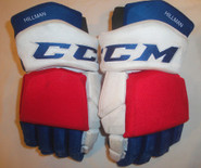 CCM HGTKPP Pro Stock  Hockey Gloves 15" NY Rangers NHL Hillman #74 used 