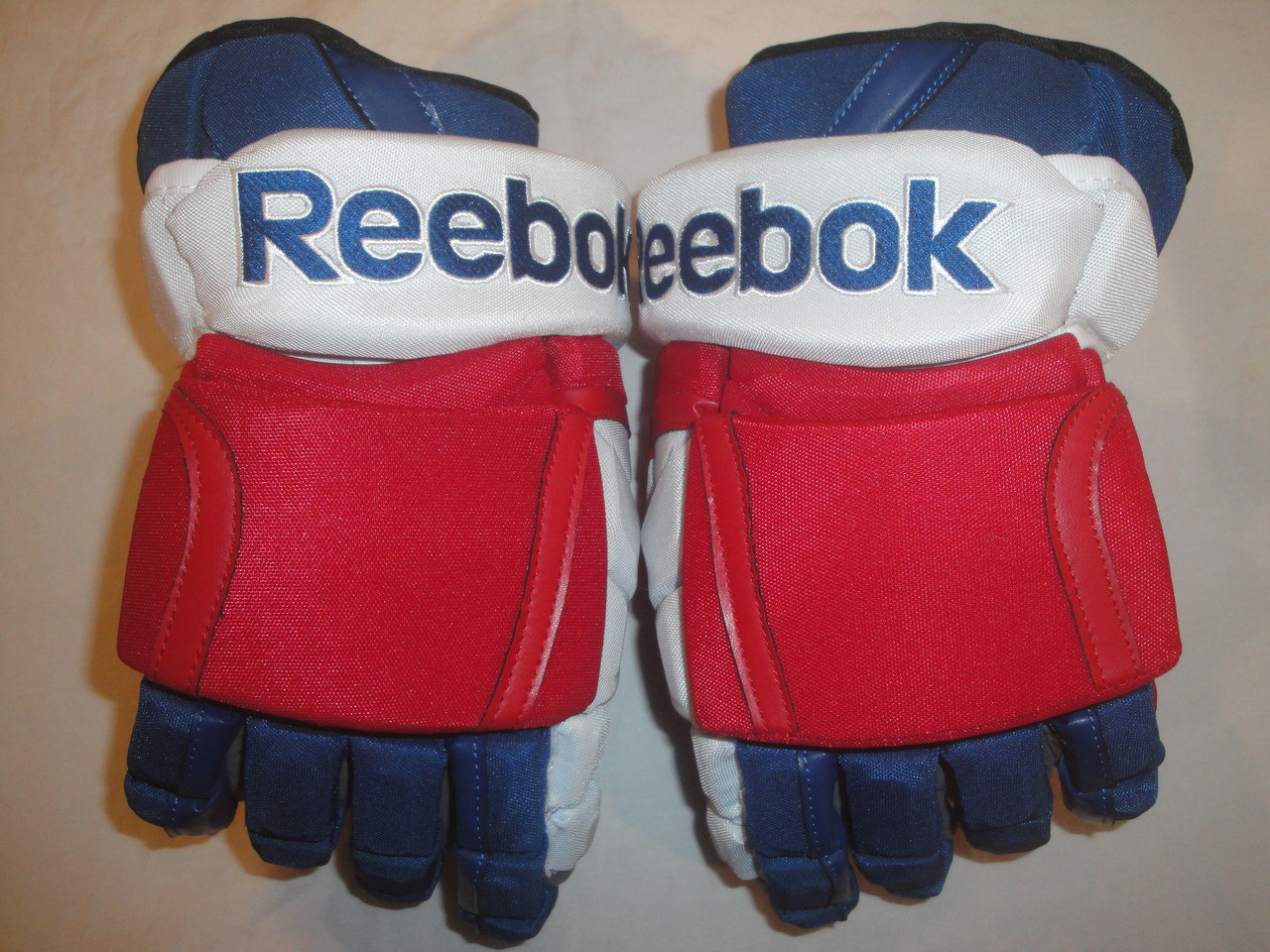 Reebok 11KP Pro Stock Hockey Gloves 15" New York Rangers NEW - DK's Hockey  Shop