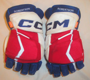 CCM JetSpeed Pro Stock Custom Hockey Gloves 15" #24 ROBERTSON Used (2)