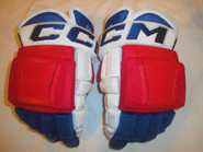 CCM HG97 Pro Stock Custom Hockey Gloves 14" New York Rangers Elson Used (2)