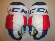 CCM HGTKPP Pro Stock Hockey Gloves 14" NY Rangers NHL Used