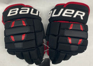 Bauer Nexus 2N Pro Stock Custom Hockey Gloves New 12" NU Huskies NCAA (2) 