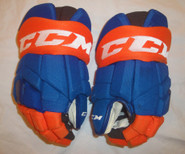 CCM HGTKXP Pro Stock Hockey Gloves 14" Islanders AHL NHL #41 Used
