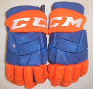 CCM HGQLXP Pro Stock Hockey Gloves 15" Islanders AHL NHL #36 used