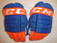 CCM HG97 Pro Stock Hockey Gloves 14" Islanders Game Used NHL
