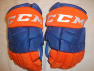 CCM HGQLXP Pro Stock Hockey Gloves 13" Islanders AHL NHL #11 Used (2)
