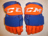CCM HGQLXP Pro Stock Hockey Gloves 14" Islanders AHL NHL #7 used