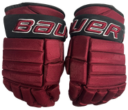Bauer Pro Series Pro Stock Custom Hockey Gloves 14" MINOT MINOTAUROS NAHL 