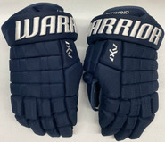 Warrior Alpha AX1 Pro Stock Custom Hockey Gloves 13" Navy Blue NHL ANO