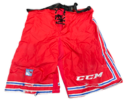 CCM Custom Pro Stock Hockey Pant Shell Cover Medium NY Rangers NHL Used