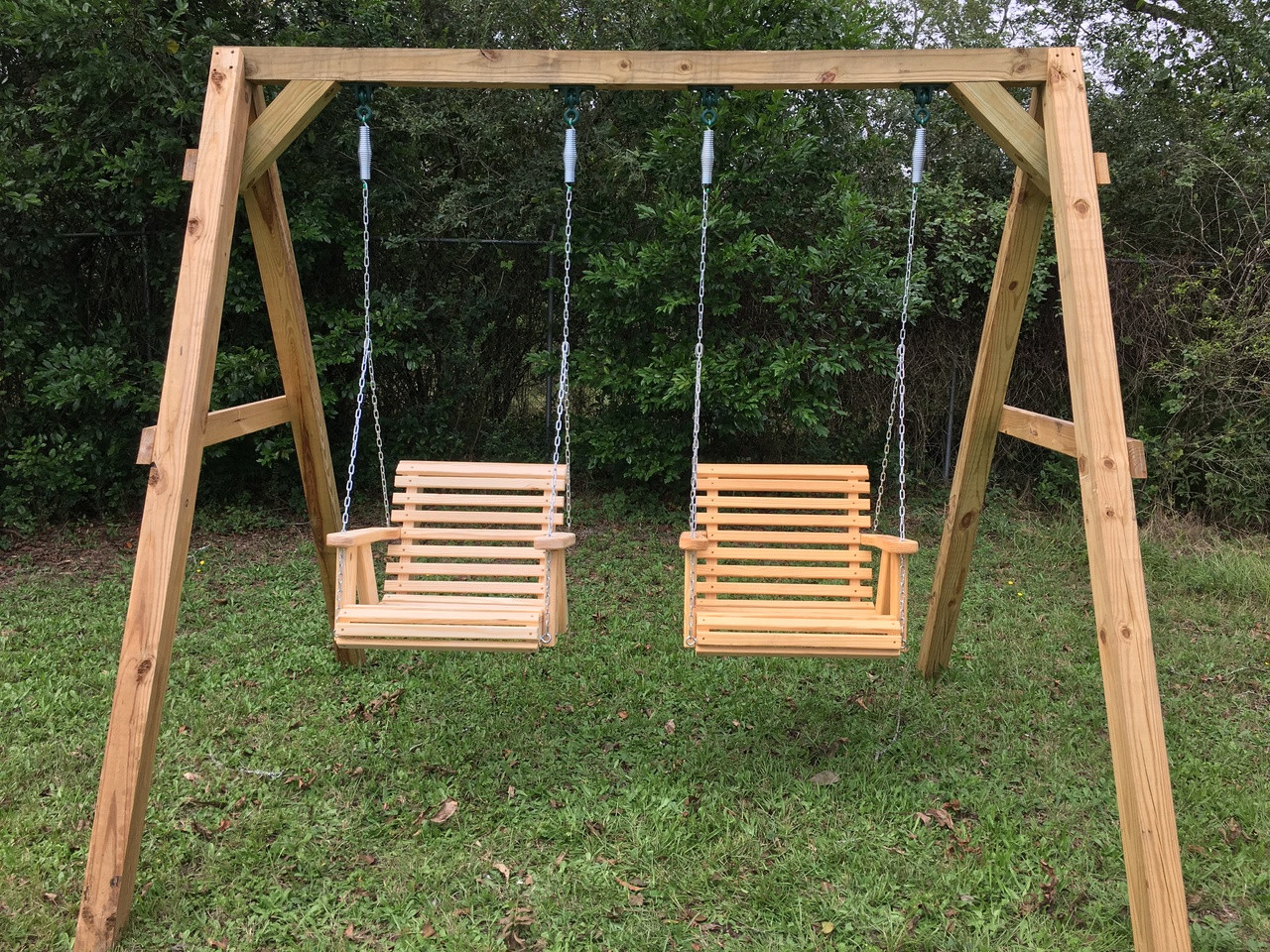 Peach State Extreme Duty Roll Back Style Two 2' Swing Set $475.00 - Peach  State Swings