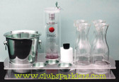 BOTTLE SERVING TRAY PREMIUM w/Locking Cage NC
