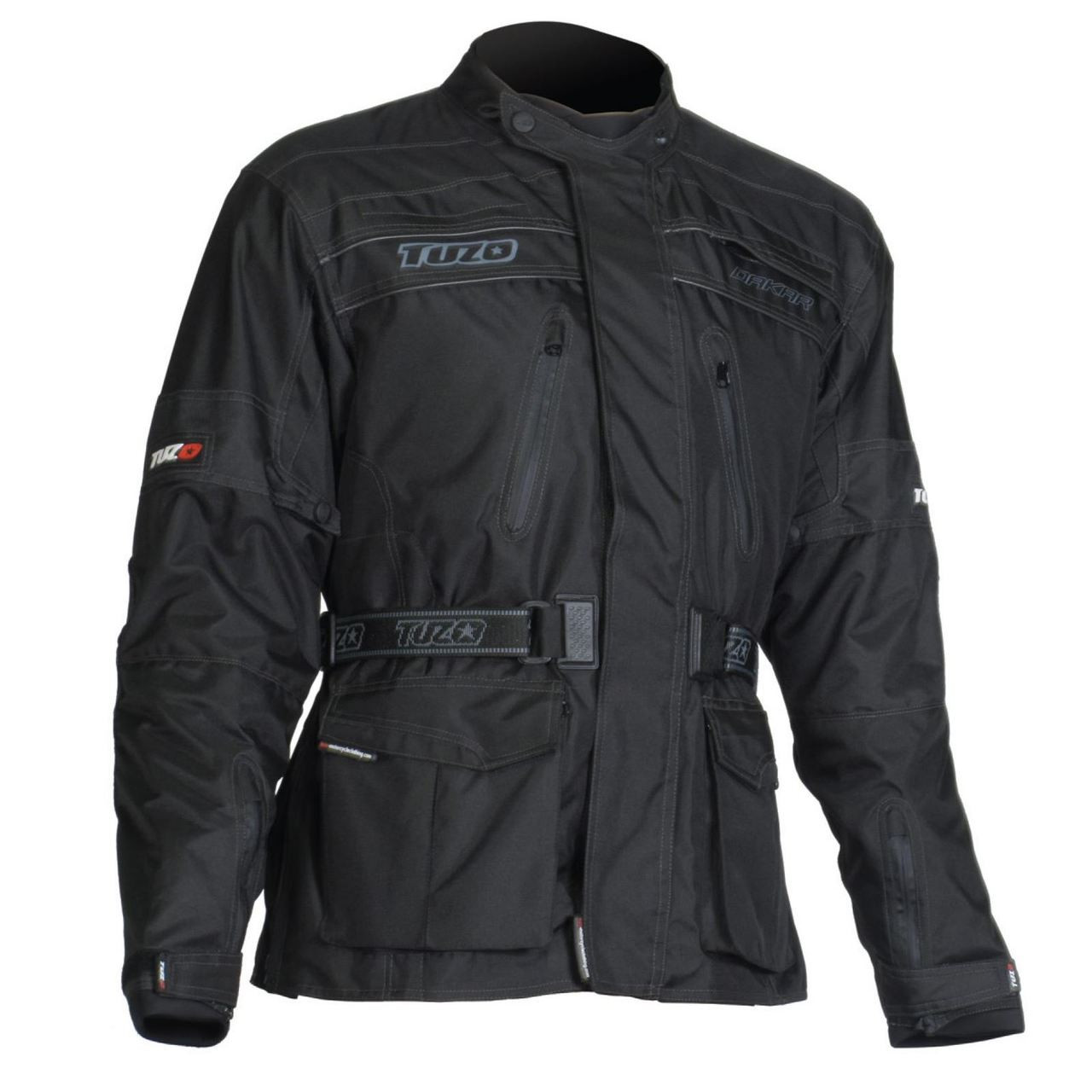 Tuzo Kids Motorcycle Motorbike Textile Waterproof  Armoured Jacket Black 