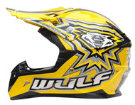 Wulfsport Off Road Pro Motocross Helmet+attack Gloves Adult Motorcycle Motorbike Helmets White,Helmet M 9cm & M Gloves 57-58cm