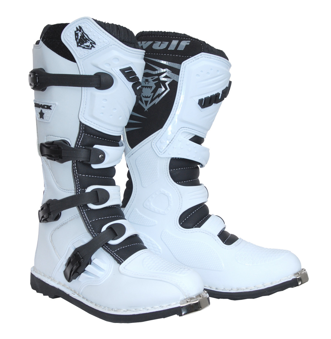 Wulfsport Trackstar Boots White - Ayr Motorcycle Centre