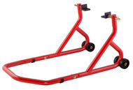 Rear Paddock Stand With Swing Arm Cup Adaptors and Adaptors for Bobbins - Red