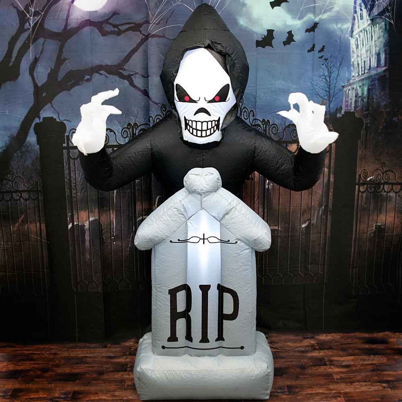 Inflatable Shaking Ghost with Tombstone 183cm