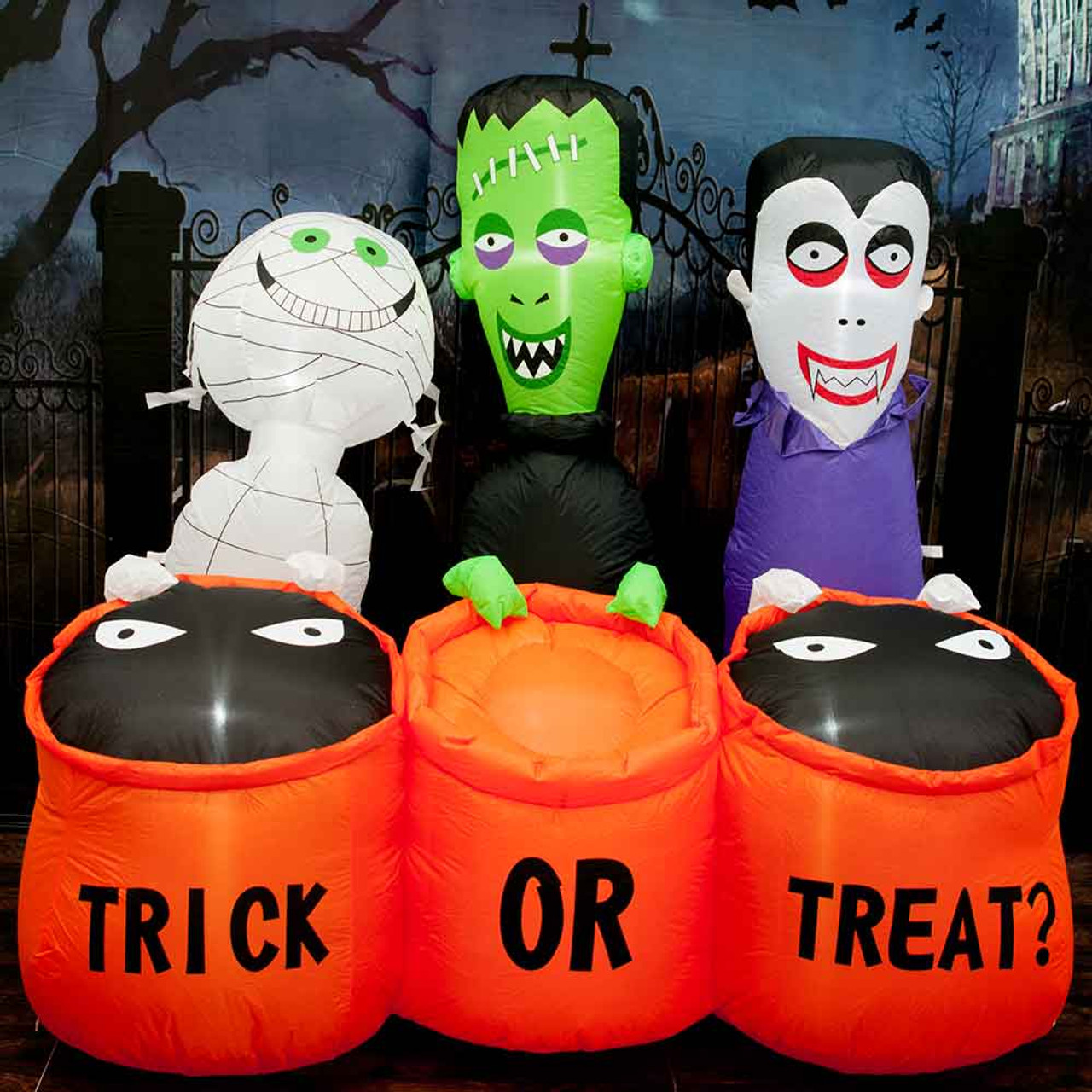 Inflatable Trick-Or-Treat Monsters 150cm