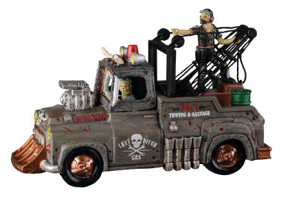 Lemax Spooky Town Last Ditch Tow Truck