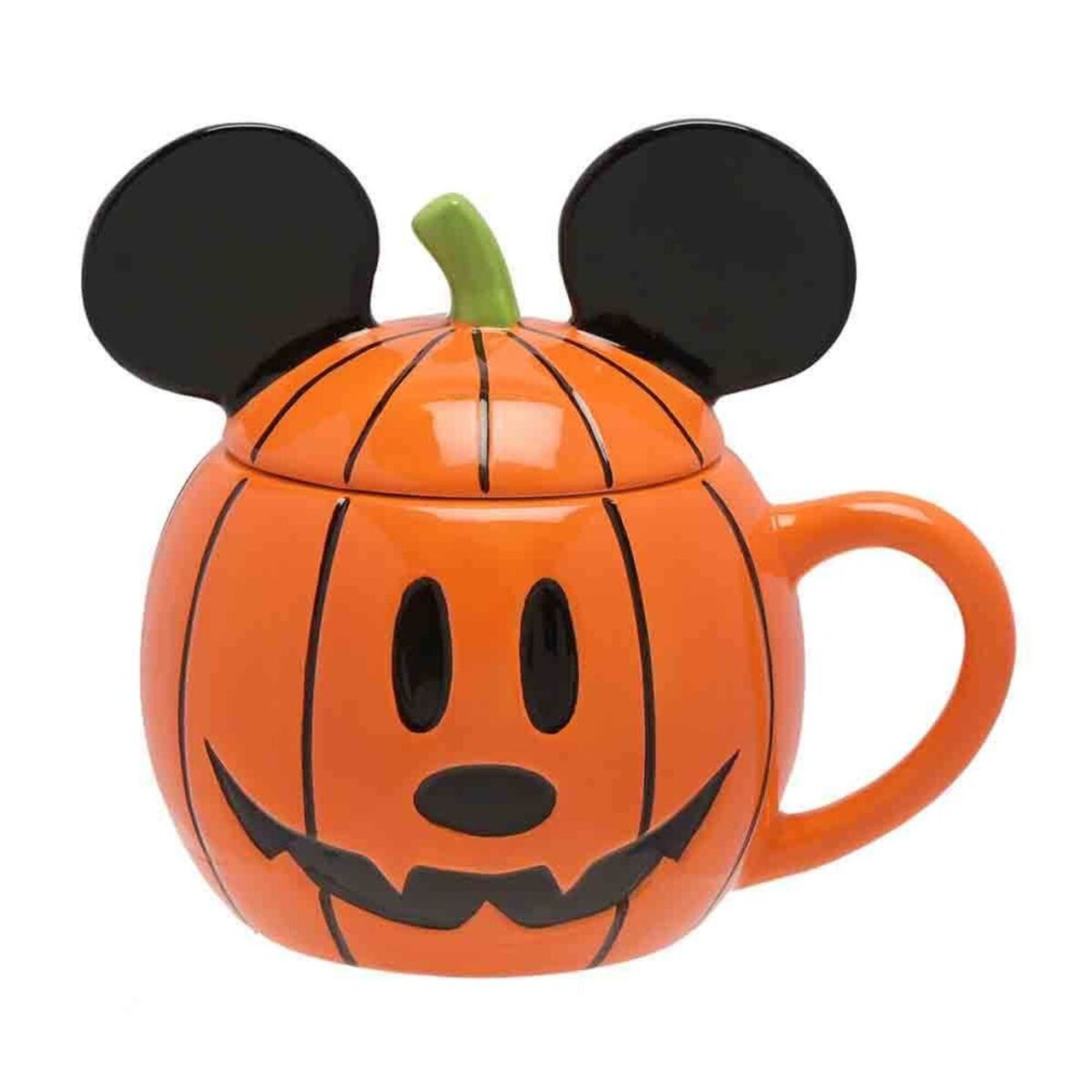 Mickey Mouse Pumpkin Mug with Lid 15cm