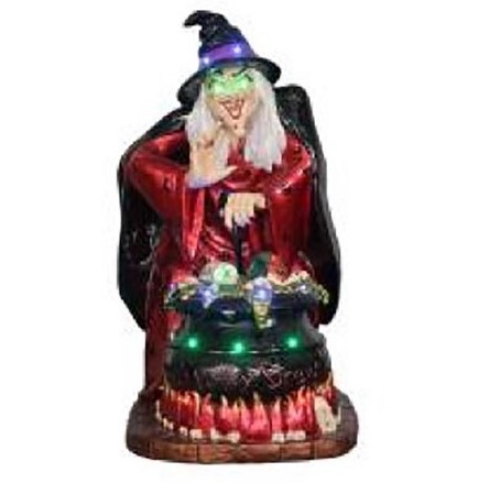 Motion-Activated Light-Up Witch - 119cm