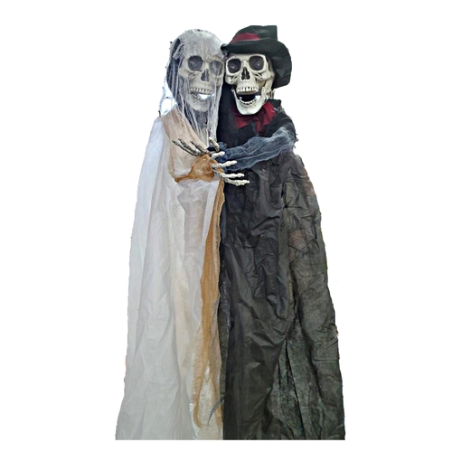Talking Bride & Groom Skeleton Couple
