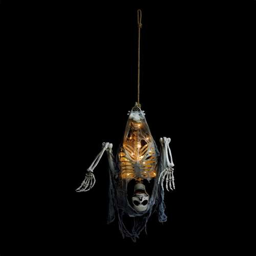 Upside Down Hanging Skeleton - 1m