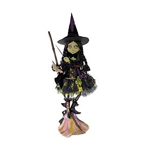 Katherine's Collection Young Witch with Broom