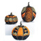 3-Piece Halloween Display Textured Fabric Hollow Pumpkins