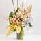 Bouquet of Metallic Rose Gold Monstera Philo Leaf Display