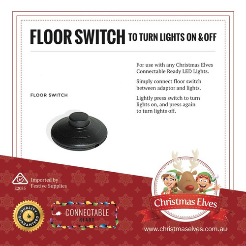 Hands-Free Christmas Light Floor Switch – Connectable Series