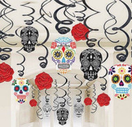 Day of the Dead Hanging Decoration - 30pc