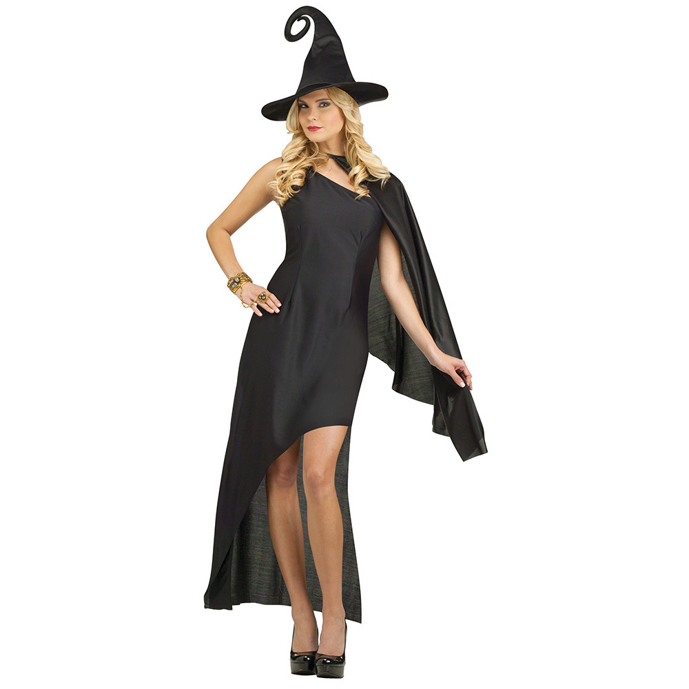 Ladies Black Magic Witches Costume 