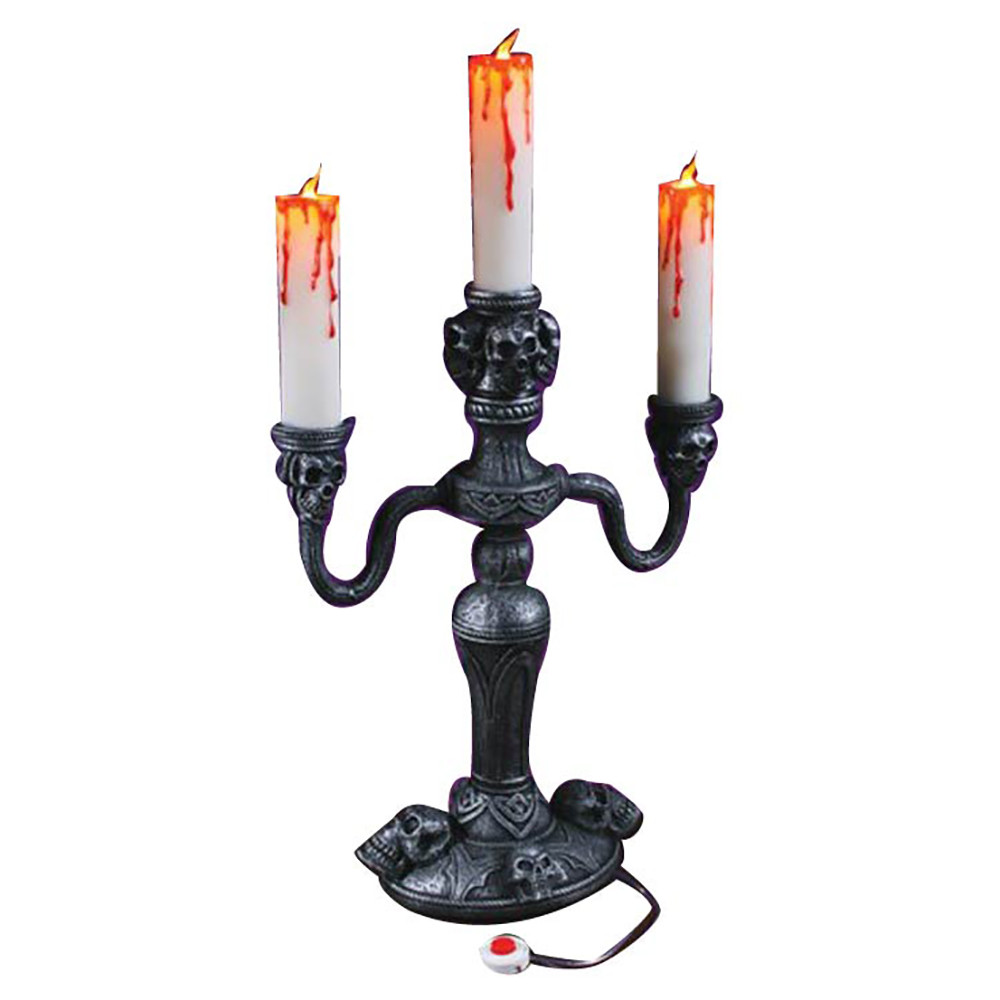 Candelabra with LED Flames 35cm - Witches of Halloween