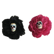 Day of the Dead Flower Hair Clip